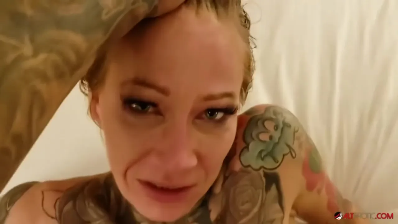 Preview supplied for Inked-up, Rough-looking Bitch Amanda Doll Gets Fucked In Pov