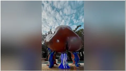 Preview supplied for Riding My Big Blue Dildo Outside And Squirting All Along