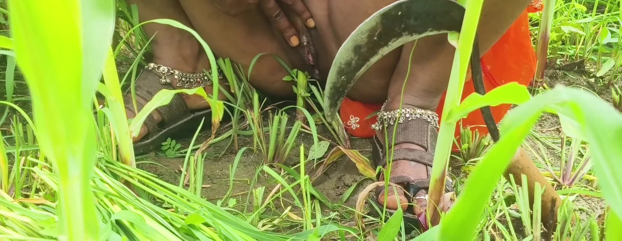 Preview supplied for Sonam Puts A Finger In Her Pussy In The Field