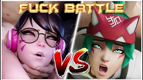 Preview supplied for [hmv] Kiriko Vs D.va - Fuck Battle - Rondoudou Media
