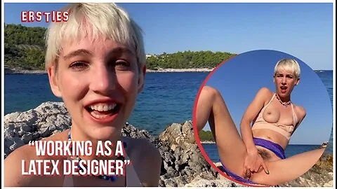 Preview supplied for Adorable Annika Fingers Herself On A Beach In Croatia