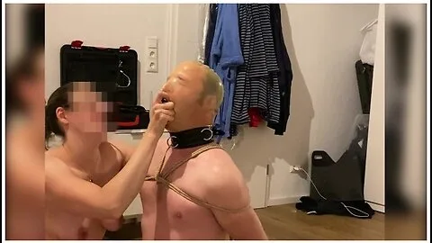 Preview supplied for Mistress Gives Sensual Breathplay And Deepthroat Training For Slave In Bondage