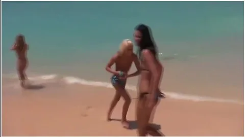 Preview supplied for Lesbian Girlfriends On Vacation On The Beach Playing And Licking