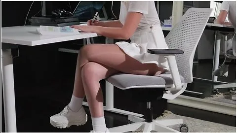 Preview supplied for A Lesbian And Her Girlfriend Right On A Table Fucking With Strap-ons