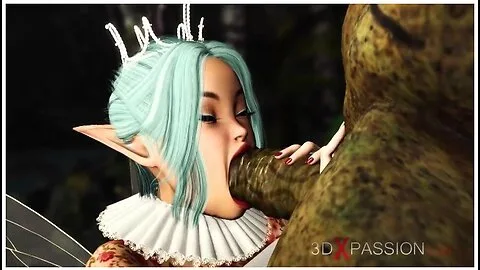 Preview supplied for Threesome With A Beautiful Hot Fairy And Two Orcs In The Night Forest