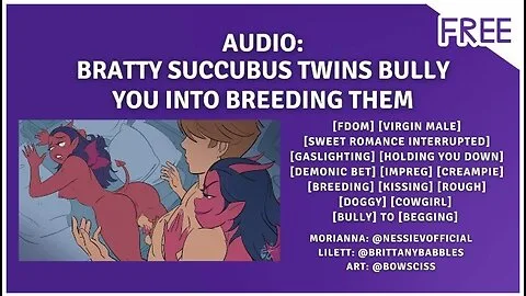 Preview supplied for Audio: Succubus Girls Bully You Into Breeding Them