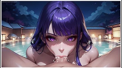 Preview supplied for Sex With Shogun Raiden At The Hot Springs