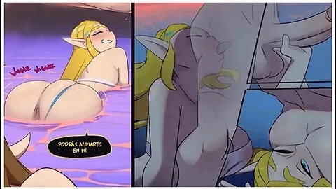 Preview supplied for Zelda Gives Link A Delicious Tongue Bath In The River