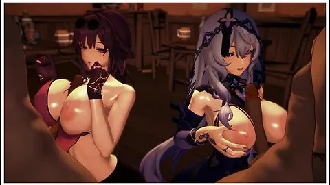 Preview supplied for Honkai Star Rail - Kafka & Black Swan Sex