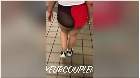 Preview supplied for Wife In See Through Shorts And Thong Teasing Train Passengers