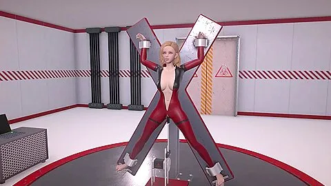 Preview supplied for Alien X Lab - Blonde In Bondage Is Penetrated By Fucking Machine