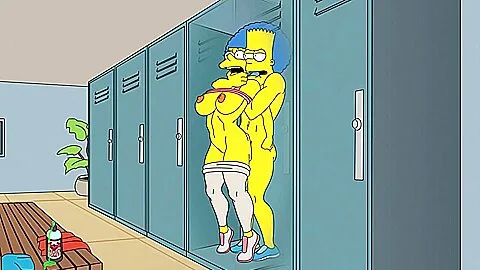 Preview supplied for Bart Gives Marge Simpson A Rough Anal Fuck In The Locker Room