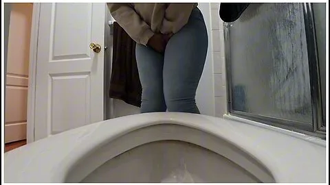 Preview supplied for How Long Can I Hold It While Looking At The Toilet Part 17: Squirming In Jean