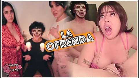 Preview supplied for Aquiles Baezta’s Día de Muertos Threesome with Two Latinas