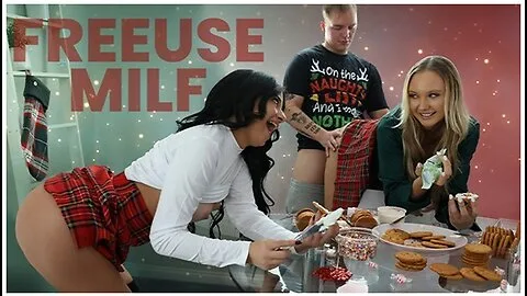 Preview supplied for Paisley Porter & Vanessa Marie’s Christmas Step MILF Threesome