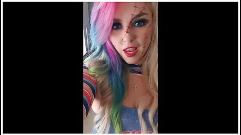 Preview supplied for X Mandy Foxxx as Chucky—Halloween Genderbend Cosplay with Close-Ups