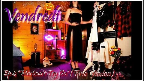 Preview supplied for Halloween Costume Cosplay Ep 4 & 8 Morticias Try On & Backstage (free Version)