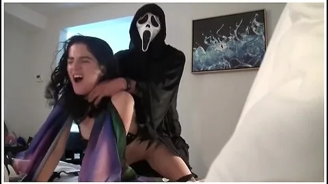 Preview supplied for Ghostface Fucks A Slutterfly - Masked Dom Fucks Squirt Queen