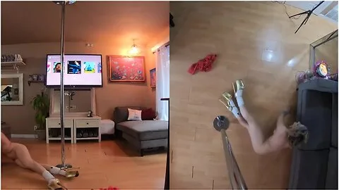Preview supplied for Horny Athletic Milf Smokes And Rubs Her Pussy While Stripping At Home