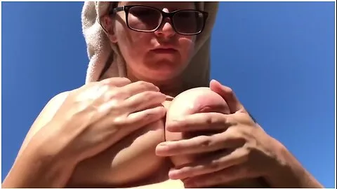 Preview supplied for Amateur Milf Drinks Morning Coffee And Oils Her Nice Big Tits Areolas Nips