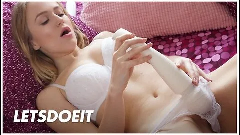 Preview supplied for Blonde Aislin Uses Vibrator For Ultimate Pleasure After Fingering Herself