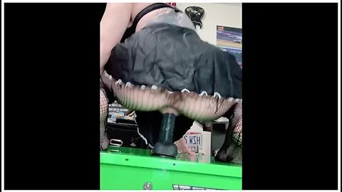Preview supplied for Skinny Goth Babe Rides Her Toolbox