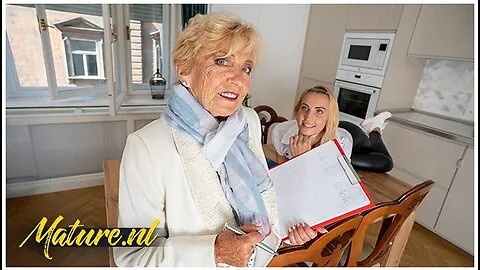 Preview supplied for Granny Landlord and Her Tenant Share a Lesbian Affair