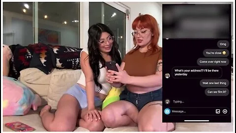 Preview supplied for Lesbian Besties Fuck Random IG DM Guy into Submission
