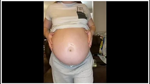 Preview supplied for Pregnant Milf Strips And Massages Herself With Lotion