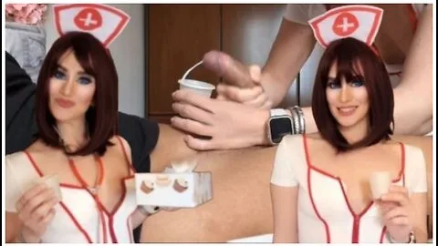 Preview supplied for Sperm Bank: Nurse Please Help Me! Cum in the Glass!