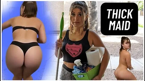 Preview supplied for My Thick Maid Cleans Naked For A Good Review