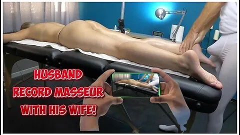 Preview supplied for Husband Watch Masseur Touch His Dick On His Wifes Body