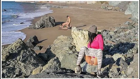 Preview supplied for Getting Myself Off Watching Hot Couple Fuck On The Beach