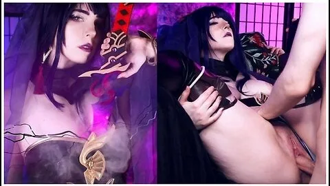 Preview supplied for Raiden Shogun’s secret quest ends in deepthroat and cumshot