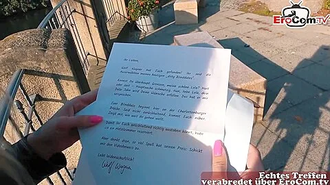 Preview supplied for German Blonde Street Hooker Pick Up From Pornfighter - Teaser Video