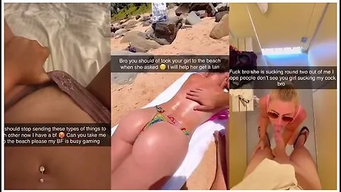 Preview supplied for Snapchat Teen: Cheating in Public Restroom at the Beach