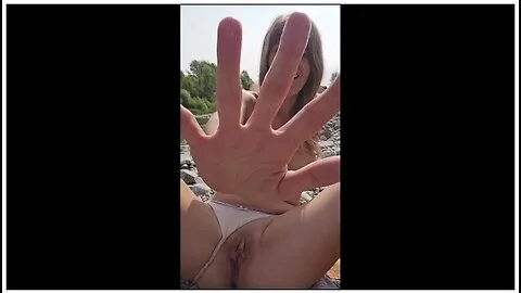 Preview supplied for Lonely milf squirts on the beach then soaks her panties