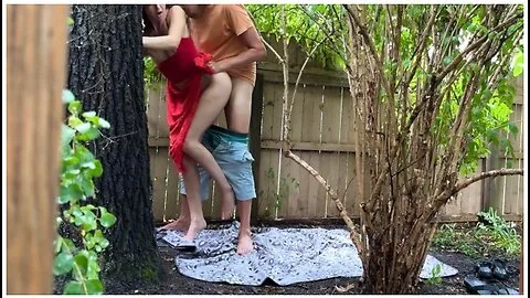 Preview supplied for #269 Cowgirl On A Blanket, Doggy Against A Tree