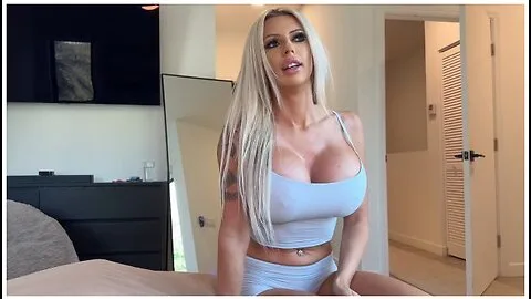 Preview supplied for Big Tits Blonde Stepmom Hears Me Watching Porn And Helps