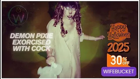 Preview supplied for Homemade Halloween Sex By Demon Pixie Receiving A Huge Cock