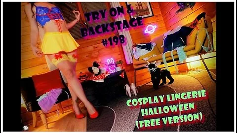 Preview supplied for Cosplay Lingerie Halloween Try On & Backstage #198 (free Version)