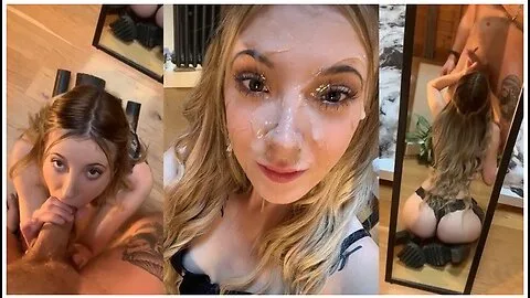 Preview supplied for Mirror Blowjob: British Cutie Covered in Thick Cum