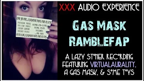 Preview supplied for Gas mask ASMR—masturbating while dirty talk fills the air