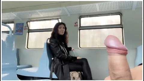 Preview supplied for Katty West’s Public Train Cum: Stranger Helps Her Cum & Walks With Load on Face