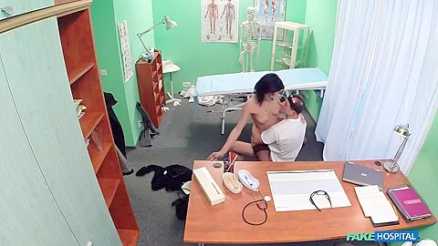 Preview supplied for Celine Noiret In Gives Head And Gets Screwed In Doctors Office