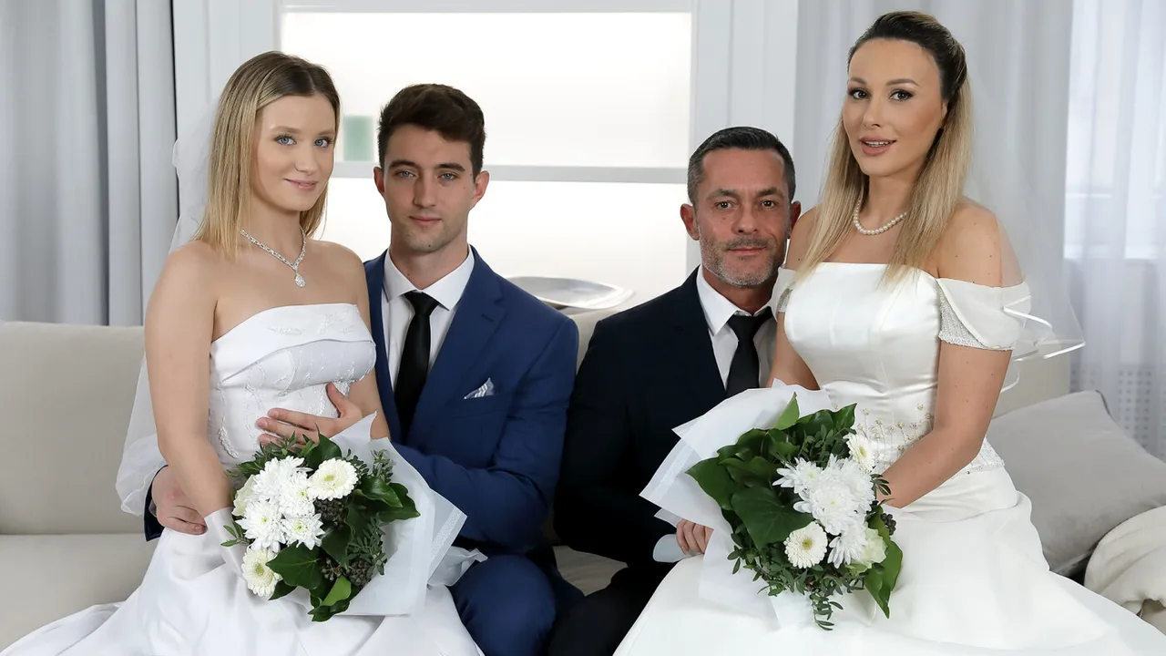 Preview supplied for Lily Blossom, Karina King VR Porn: Here Cum The Brides - VirtualTaboo