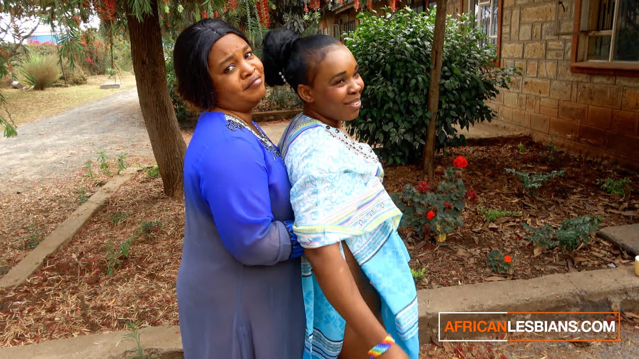Preview supplied for African MILF Lesbians Make Out In Public During House Party