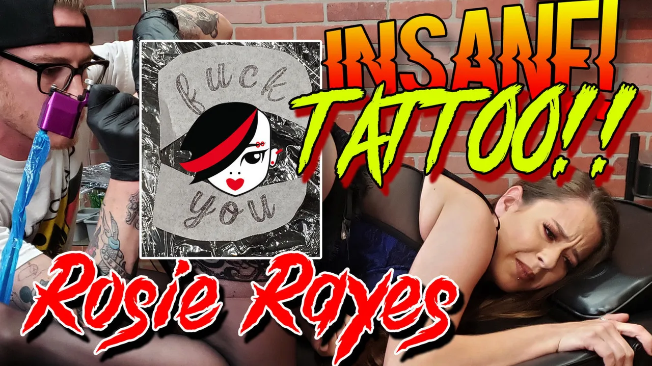 Preview supplied for Rosie Rayes Creampied After Having Her Ass Tattooed - AltErotic