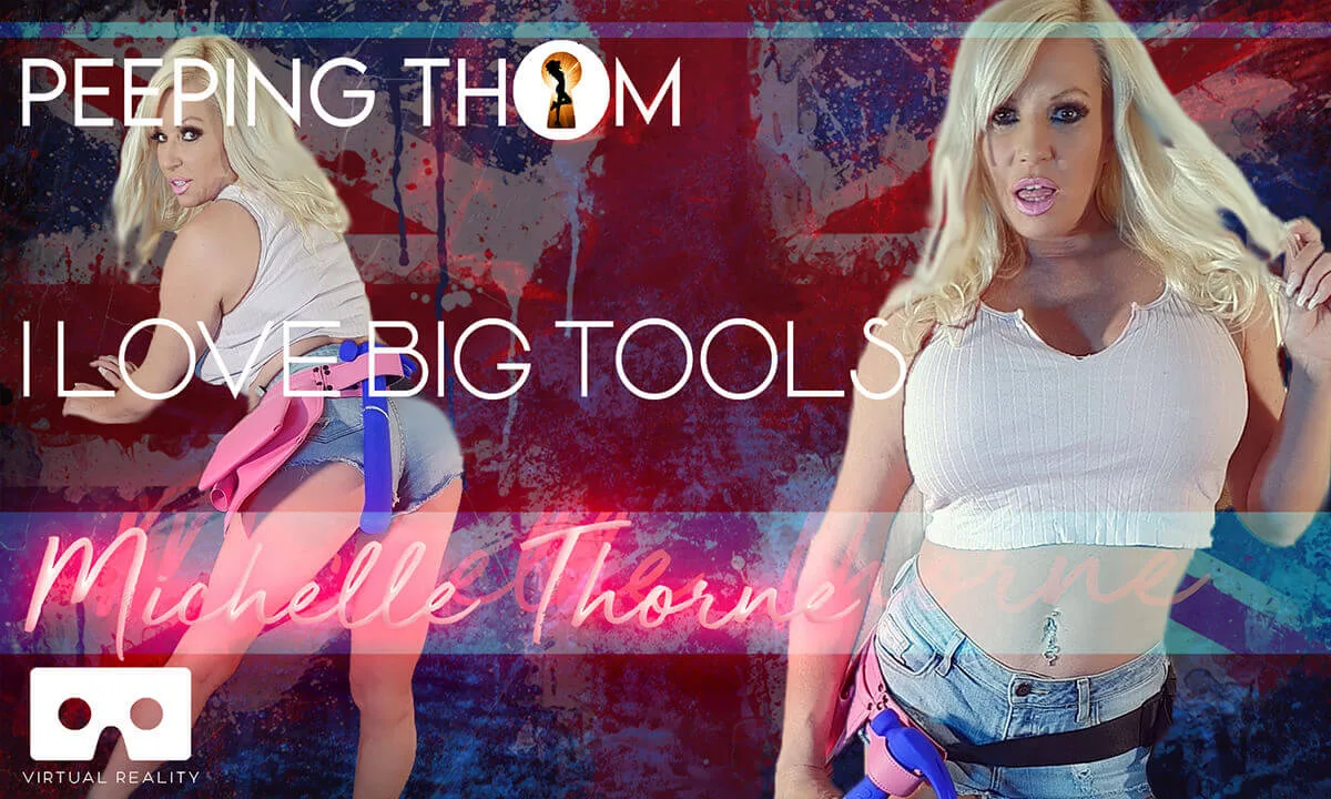 Preview supplied for Michelle Thorne - I Love Big Tools Hard Colour; Huge Tits Blonde Solo