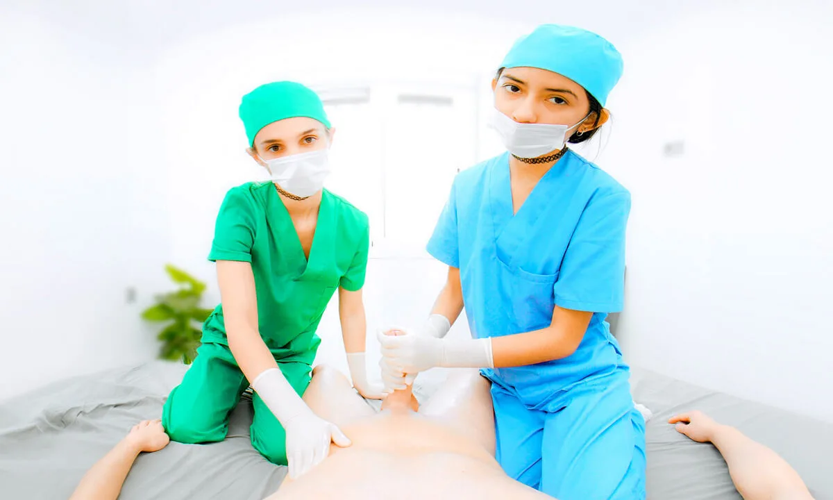 Preview supplied for 2 Student Nurses Jerk You Off - Semen Extraction